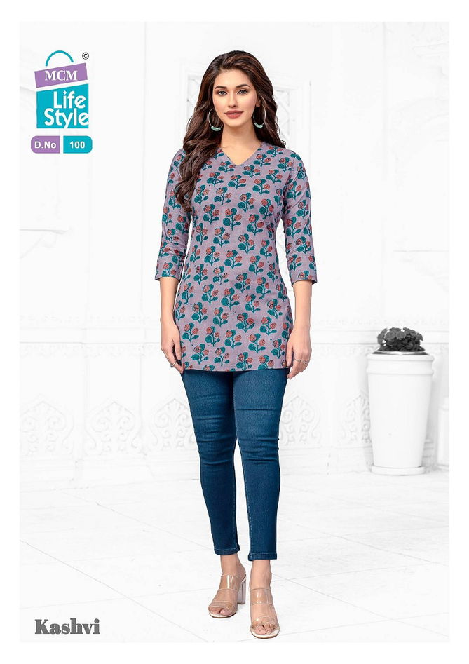 Kashvi Vol 7 By Mcm Cotton Printed Ladies Top Wholesale Online